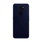 Tılsım Tekno Oppo A5 2020 Kılıf Kamera Korumalı Silikon Rubber Arka Kapak - Lacivert