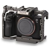 Tilta Sony a7, a7 II, a7 III, a7S, a7S II, a7R, a7R II, a7R III, a7R IV, a9 Kameralar (Tilta Gri) ile Uyumlu Tam Kamera Kafesi | TA-T17-FCC-G