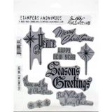 Tim Holtz – Stampers Anon Cling RBBR Damga Seti CMAS #2, Noel # 2