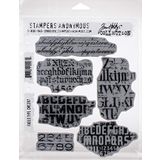 Tim Holtz - Stampers Anon CMS397 Faded Tim Holtz Stamp Cling RBBR Damga Seti, Fadd, Gizli Tip, Tek Beden