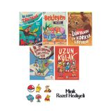 Timaş Çocuk 1. 2. Sınıf Okuma Seti 5 Kitap Bu Kadar Tantana Yeter-Bekleyen Ailesi-Dünyanın En Korkak Hayvanı-Uzu