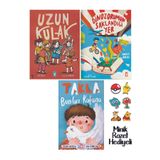 Timaş Çocuk 1. ve 2. Sınıf 3 Kitap Okuma Seti Dinozorumun Saklandığı Yer - Uzun Kulak - Takla Bunları Kafana