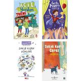 Timaş Çocuk 4-5-6.sınıf Okuma Seti Acil Yardım Treni Harika Mıyım Neyim Sakız Kızın Günleri Sokak Kedisi Çerez 4 Kitap - Hayır