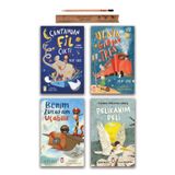 Timaş Çocuk Çantamdan Fil Çıktı - Uzaya Giden Tren - Benim Zürafam Uçabilir - Pelikanım Peli Set 4 Kitap
