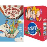 Timaş Çocuk Dinozorumun Saklandığı Yer (Mert Arık) ve Levent Iz Peşinde 2 Set - (5 Kitap)