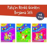 Timaş Çocuk Patiş’in Renkli Günleri Boyama Seti (3 Kitap) - 4-6 Yaş