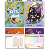 Timaş Gülce Çocuk Kuran Atlası - Siyer Atlası Sevgili Peygamberim Set Büyük Boy 2 Kitap