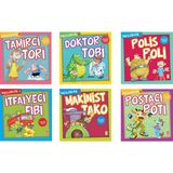 Timaş Okul Öncesi Meslekler 6 Kitap Set (Tamirci Tori, Doktor Tobi, Polis Poli, Itfaiyeci Fibi, Makinist Tako, Postacı Poti)