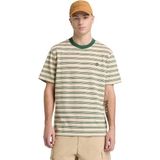 Timberland 4 Rows Striped Short Sleeve Tee Erkek T-Shirt - Yeşil