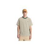 Timberland 4 Rows Striped Short Sleeve Tee Erkek T-Shirt,Krem L