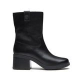 Timberland Bellevaux Mid Zip Up TB0A2JNJW021 Black Siyah Deri Kadın Bot