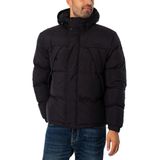 Timberland Durable Water Repellent Puffer Jacket Erkek Siyah Ceket Tb0a62670011, S