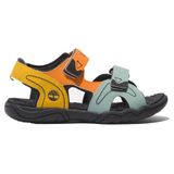 Timberland Erkek çocuklar için 2 kayışlı sandalet, Lt Orange Multi, 31 EU