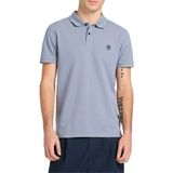 Timberland - Erkek esnek polo tişört, kısa kollu, Millers River, mavi