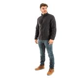 Timberland Erkek polar ceket, boydan boya fermuarlı, siyah, 1 adet, Siyah, XL