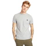 Timberland Erkek Ss Dun-River Crew Tişört, Med Gry Heather, M
