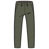 Timberland Erkek streç fitilli kumaş Chino pantolon (düz) yaprak yeşili pantolon, Yeşil (Leaf Green), 40W / 34L
