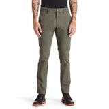 Timberland Erkek streç fitilli kumaş Chino Pantolon (Slim) yaprak yeşili pantolon, Yaprak Yeşili, 33W / 32L