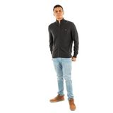 Timberland Erkek Williams River Fermuarlı Dik Yaka Sweatshirt, Siyah, L