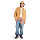 Timberland Erkek Yıkanmış Kanvas Ceket, Buğday Çizme, M