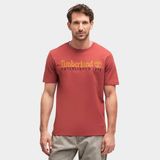 Timberland Est 1973 Erkek Bordo Yuvarlak Yaka Tişört - 2XL