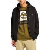 Timberland Exeterriver-Brushedbackfullziphoodi Erkek Tişörtü, Siyah-Kaldırım, XL
