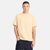 Timberland Garment Dye Logo Graphic Erkek T-Shirt - Krem