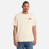 Timberland Gas Station Back Graphic Erkek Gri T-Shirt.-