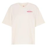 Timberland Graphic Short Sleeve Tee Kadın T-Shirt, Krem, M Beden