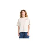 Timberland Graphic Short Sleeve Tee Kadın T-Shirt, Krem, S Beden