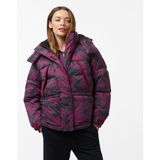 Timberland Howker Recycled Down Printed Puffer Kadın Mor Ceket