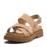 Timberland Kadın Clairemont Way Çapraz Askılı Sandalet, Bej, 8 Wide