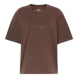 Timberland Kadın LUSH Comfort Kısa Kollu Tişört Çikolata Tişört ve Tişört (1'li paket)