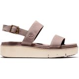 Timberland Kadın Safari Dawn 2 Bantlı Sandalet, Boz Kahverengi Nubuk, 6 Wide