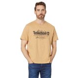 Timberland Kahve Erkek Bisiklet Yaka Normal Kalıp Baskılı T-Shirt TB0A5UFUEH31_Short Sleeve Slub Tee, S, 5003137465004