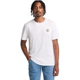 Timberland Kennebec Rıver Back Camo Tree Logo Short Erkek Tişört TB0A2FKZ1001 - Beyaz