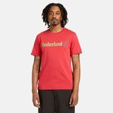 Timberland Kennebec River Linear Logo Erkek T-Shirt - Kırmızı
