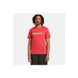 Timberland Kennebec River Linear Logo Erkek T-Shirt,Kırmızı L