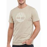Timberland Kennebec River Tree Logo Short Sleeve Te Erkek T-Shirt - Bej