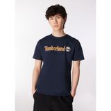 Timberland Lacivert Erkek Bisiklet Yaka Baskılı T-Shirt TB0A5UPQ4331_Short Sleeve Tee