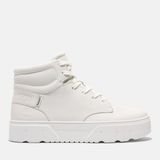 Timberland Laurel Court High Top Lace Up TB0A27EKEM2 White Beyaz Deri Kadın Spor Ayakkabı