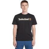 Timberland Linear Logo Short Sleeve Tee Siyah Erkek T-Shirt - 3XL