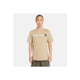 Timberland Linear Logo Yuvarlak Yaka Bej Erkek T-Shirt