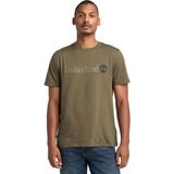 Timberland Linear Logo Yuvarlak Yaka Haki Erkek T-Shirt