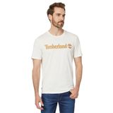 Timberland Linear Logo Yuvarlak Yaka Tişört, L, TB0A5UPQCM91, Beyaz, Erkek