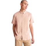 Timberland Linen Erkek Kısa Kollu Gömlek - TB0A2DCC - XL - Pudra