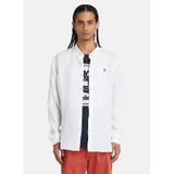 Timberland Ls Mill River Linen Slim Fit Gömlek, L, TB0A2DC31001, BEYAZ, Erkek