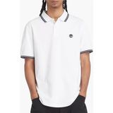 Timberland Mıllers Rıver Tipped Pique Short Sleeve Erkek T-Shirt - Beyaz - XL