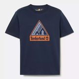 Timberland Outdoor Inspired Front Graphic T-Shirt - 04L-Lacivert