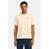 Timberland Rugged Active Gear Back G Krem Erkek Kısa Kol T-Shirt - Bej - Lila